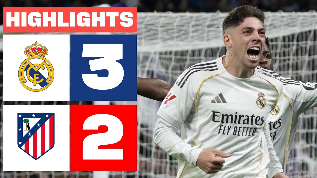 REAL MADRID 3 -  2 ATL&Eacute;TICO DE MADRID | RESUMEN LALIGA EA SPORTS