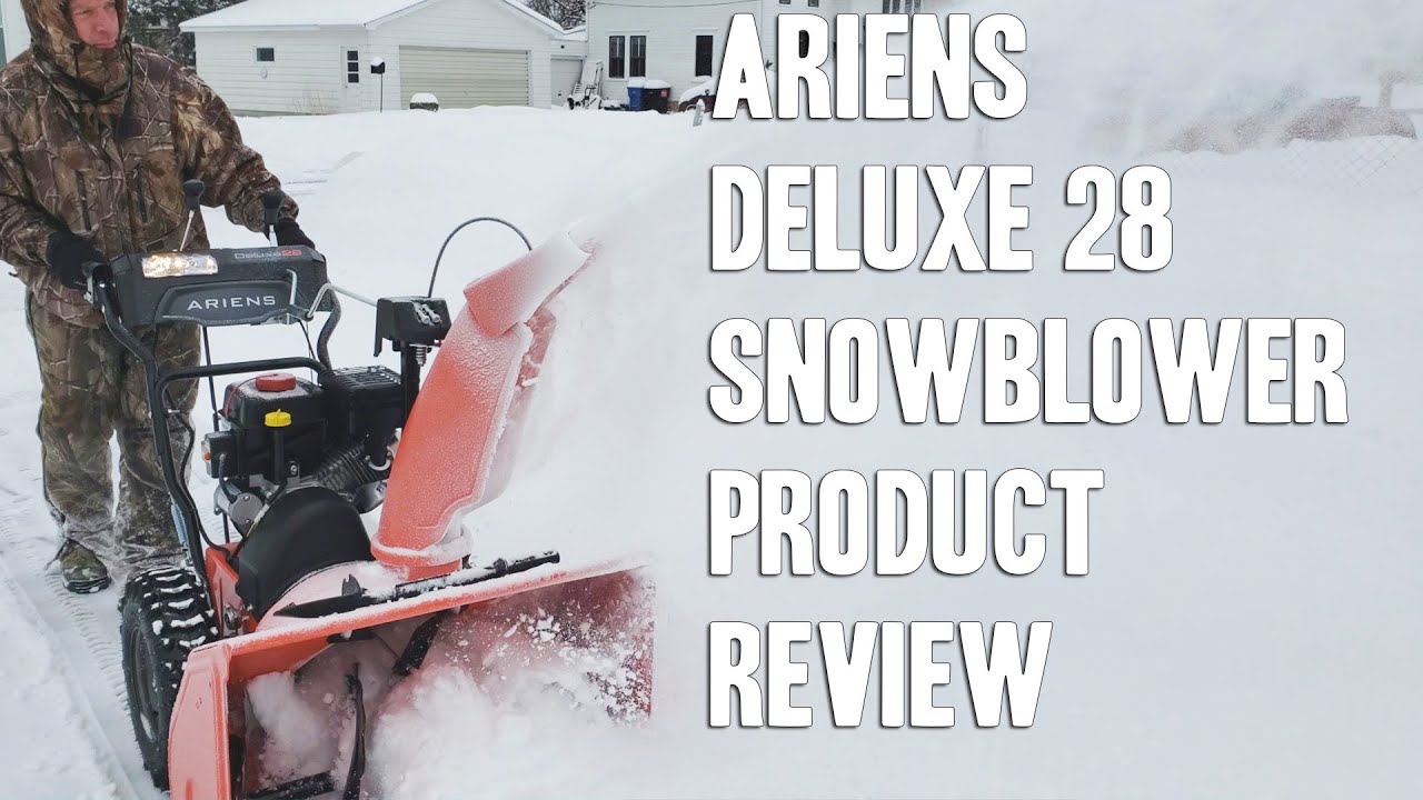 Ariens Deluxe 28 Snow Blower Review and Starting