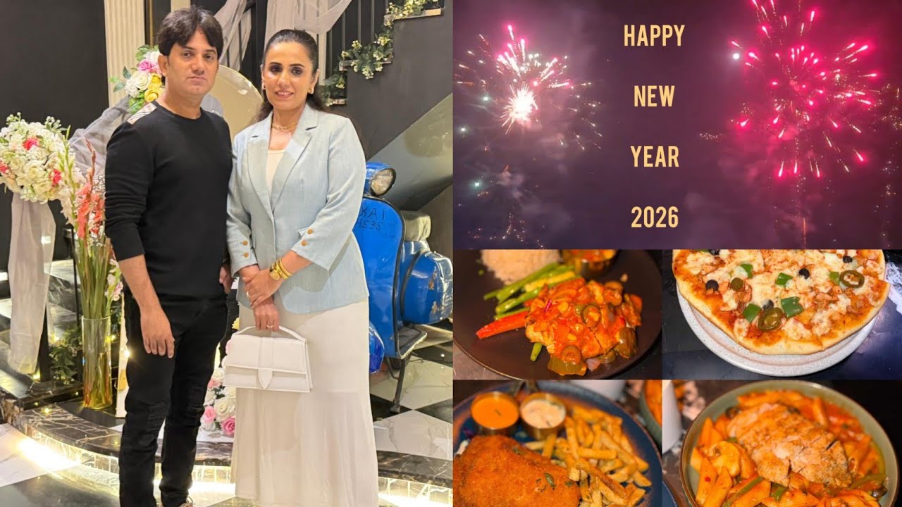 New Year 2026 Celebrations ✨️ Fireworks 🎆 + Restaurant Dinner & Food Review #amore 