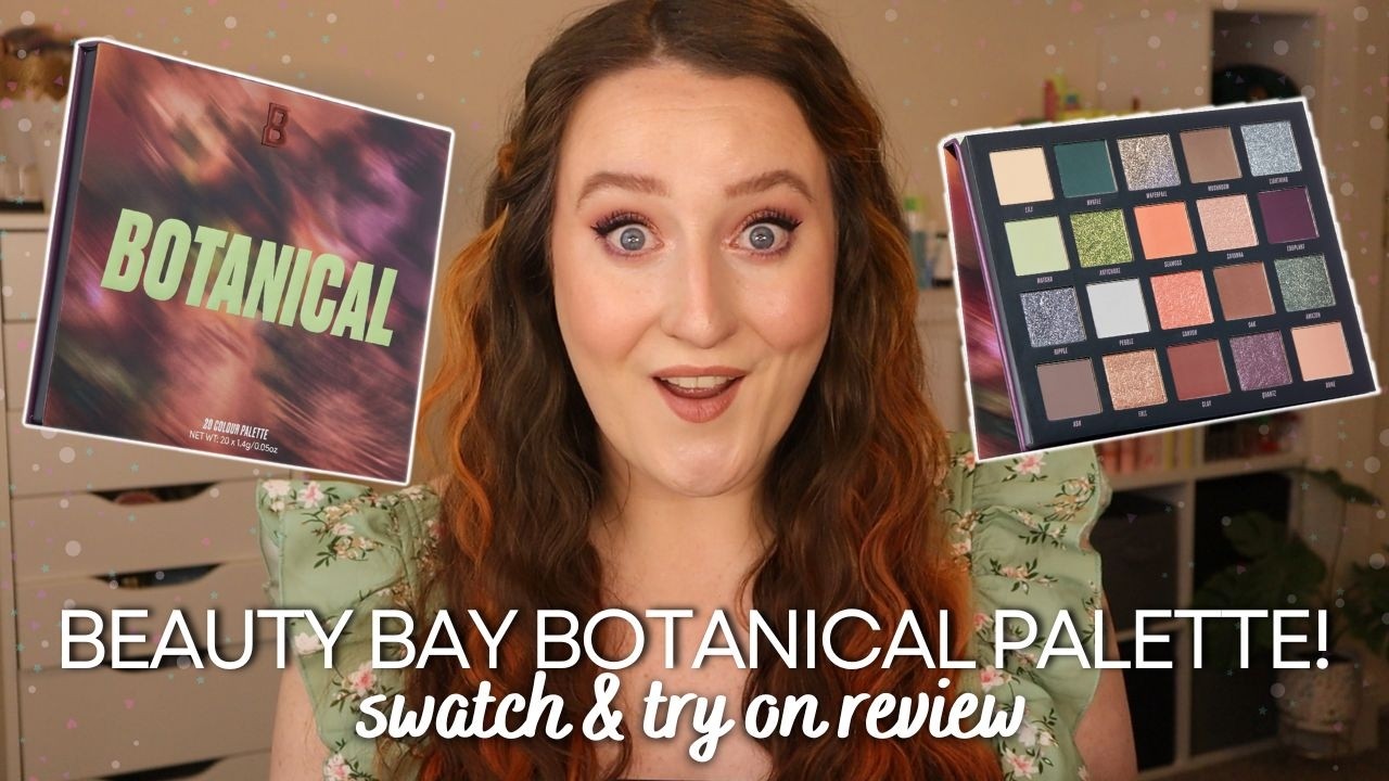 *NEW* BEAUTY BAY BOTANICAL EYESHADOW PALETTE SWATCH & TRY ON REVIEW! Eye Shadow First Impression!