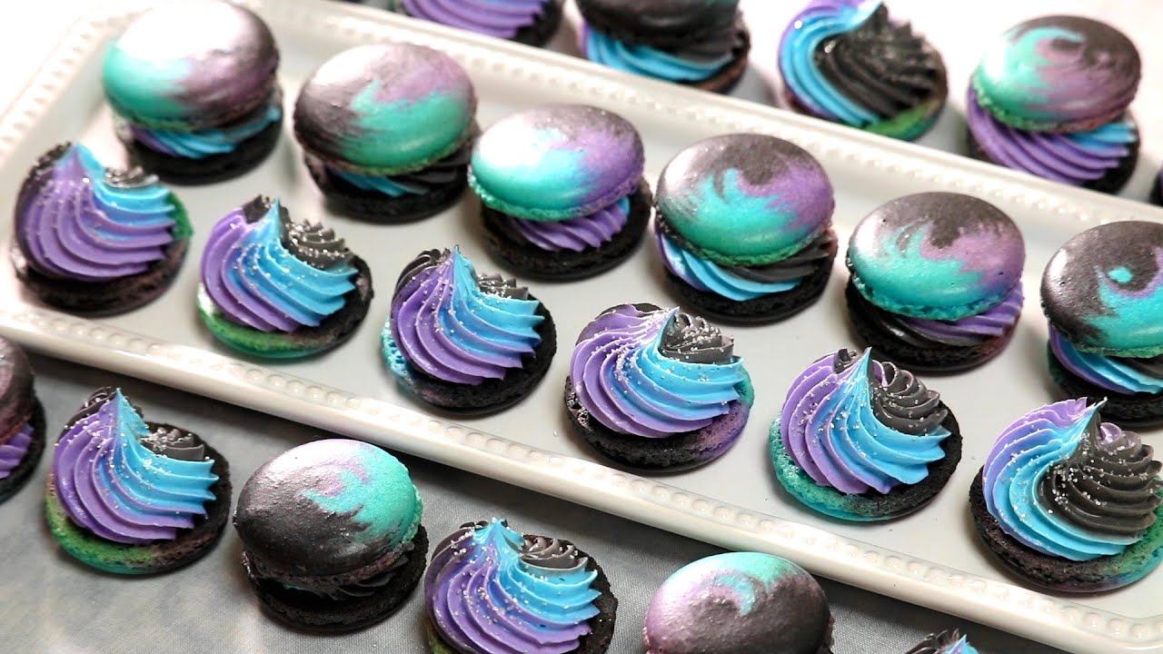 ギャラクシーマカロンの作り方 Galaxy Macarons Recipe｜パンダワンタン