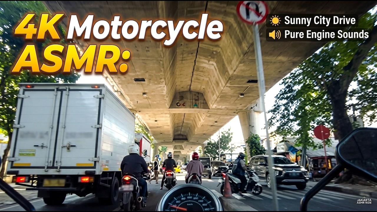 Motovlog H-3 Eid Mubarak 🌇 Daytime Ride from Blok M to Jeruk Purut | Jakarta City Street Scene