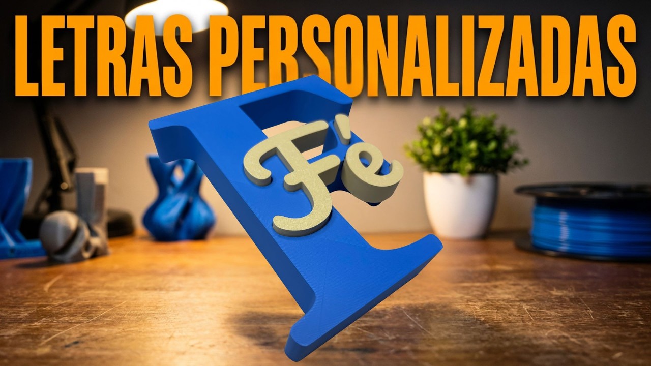 FAÇA Letras 3D Personalizadas com Nome (2 Cores SEM AMS) | Maker World Tutorial
