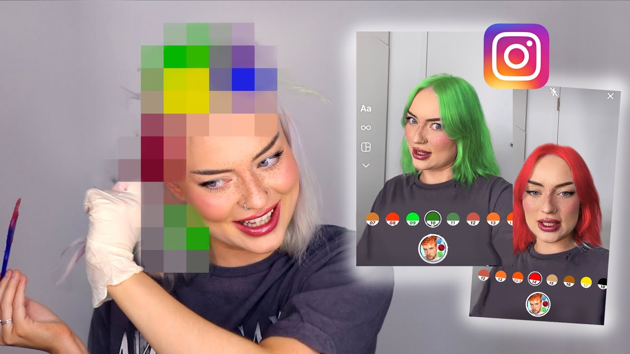 Instagram Filter chooses my hair color HELP