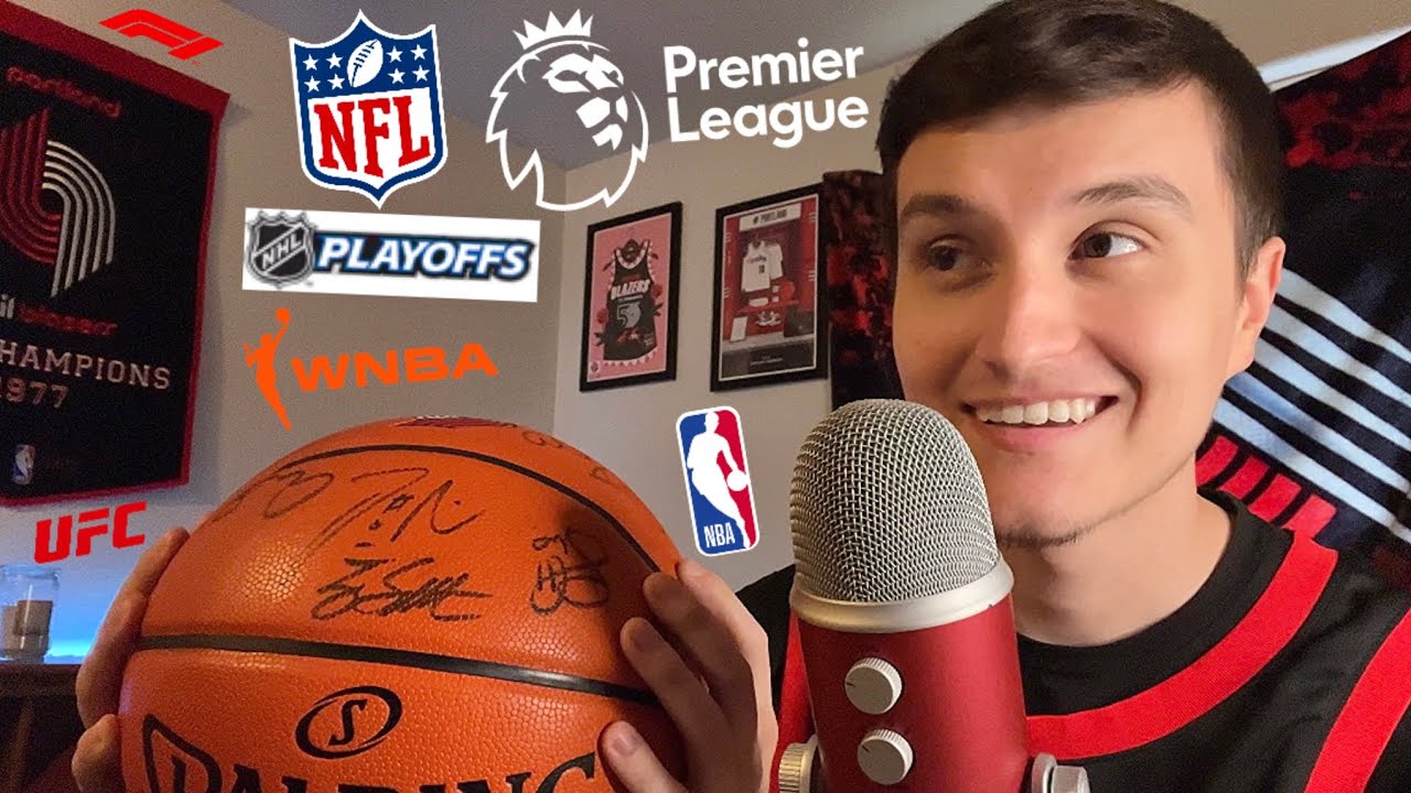 ASMR Whispering All About Sports Until YOU SLEEP 😴🏀 (whisper ramble)