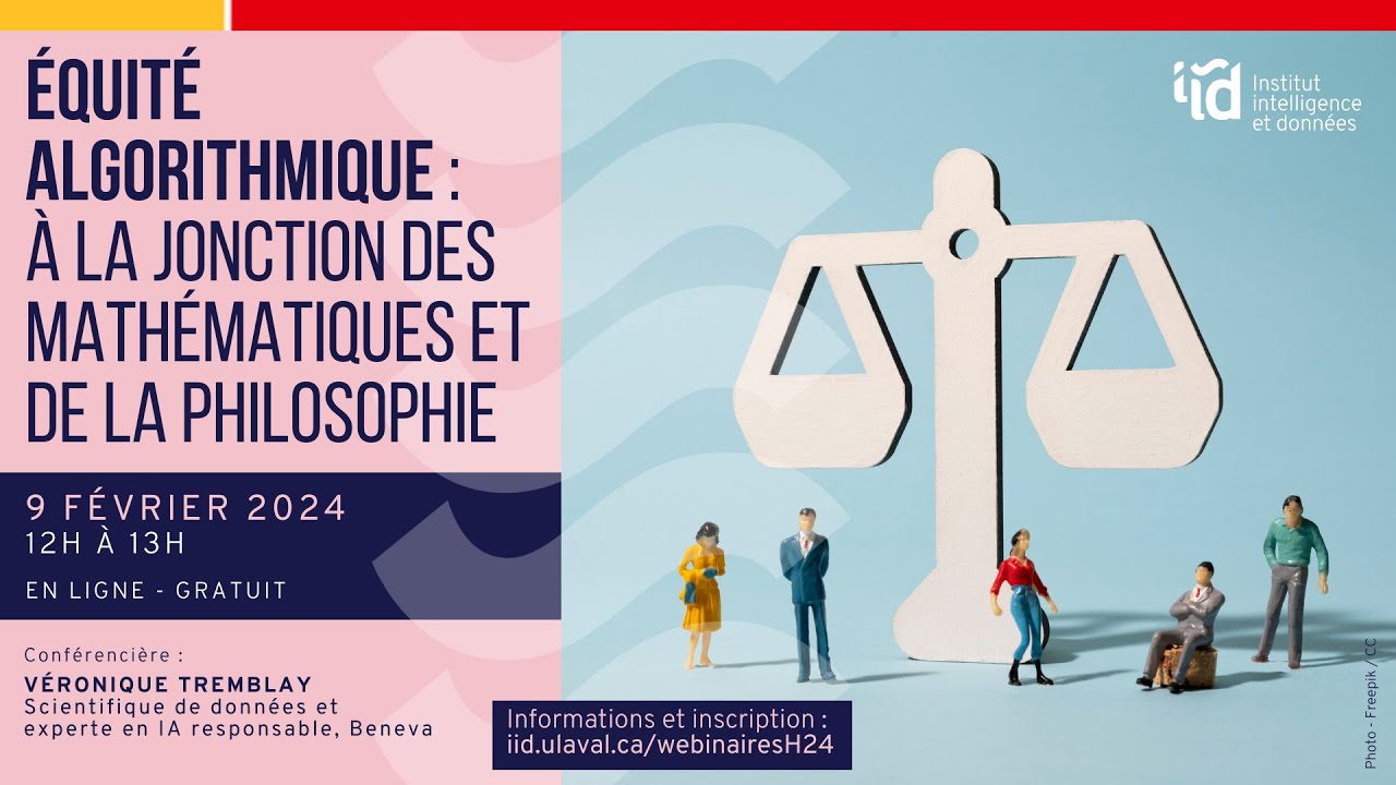 Équité algorithmique: à la jonction des mathématiques et de la philosophie