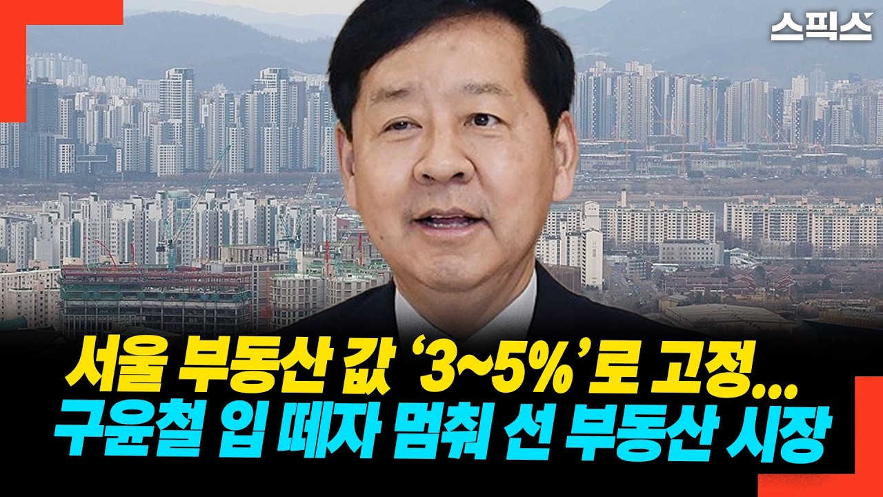 ‘서울 부동산 안정화’의 구체적인 수치는? 구윤철의 말 해석하니..