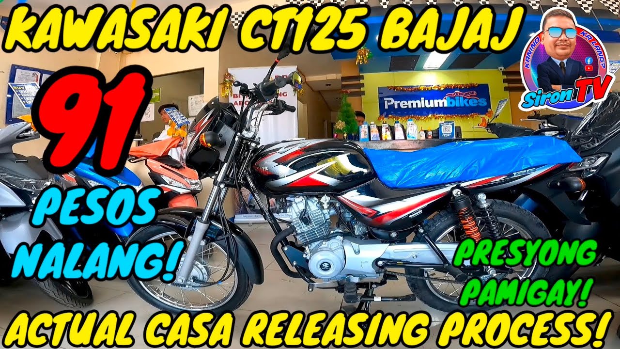 NAPAKA MURA | KAWASAKI CT125 BAJAJ | 2024 MODEL | ACTUAL RELEASING | CASH and INSTALLMENT PRICE