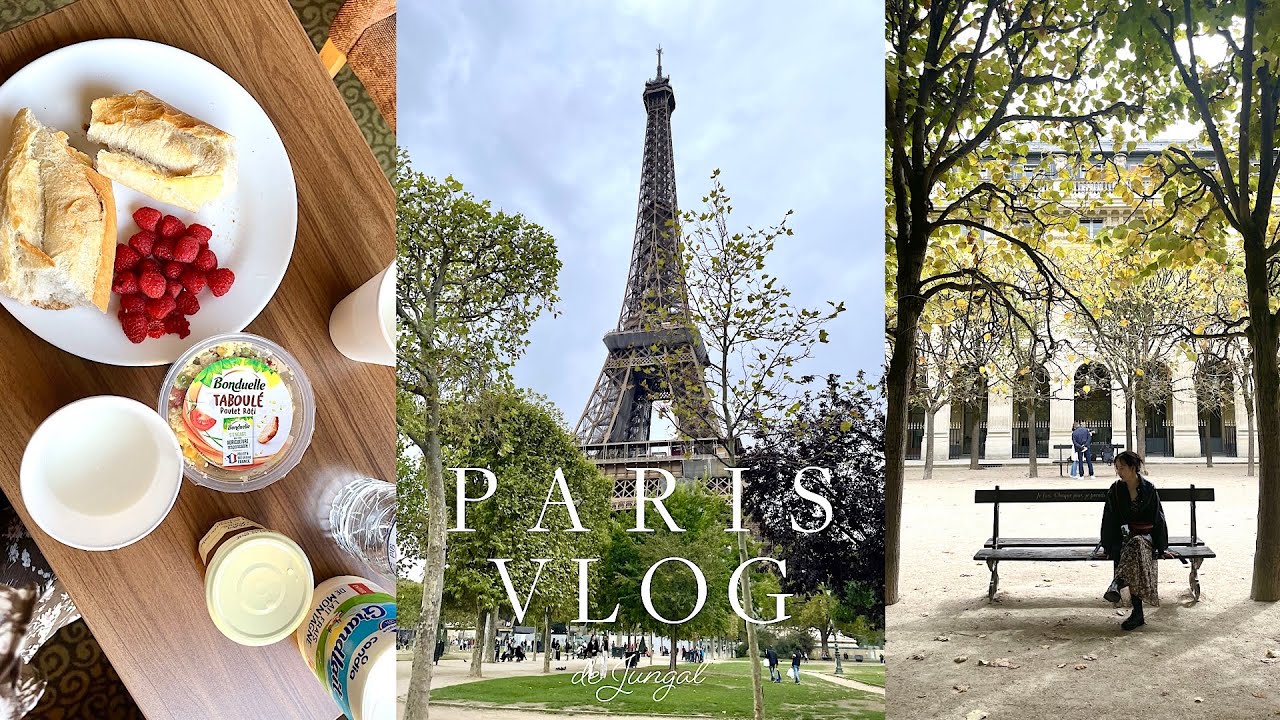 [ENG] 정갈의 Paris Travel vlog1🥹❤️| 파리여행 시작 | 기내식 | 파리카페 | 맛집 |아페쎄 쇼핑| 크로와상, 마카롱 | 파리의 강아지들|에펠탑,루브르,오르세