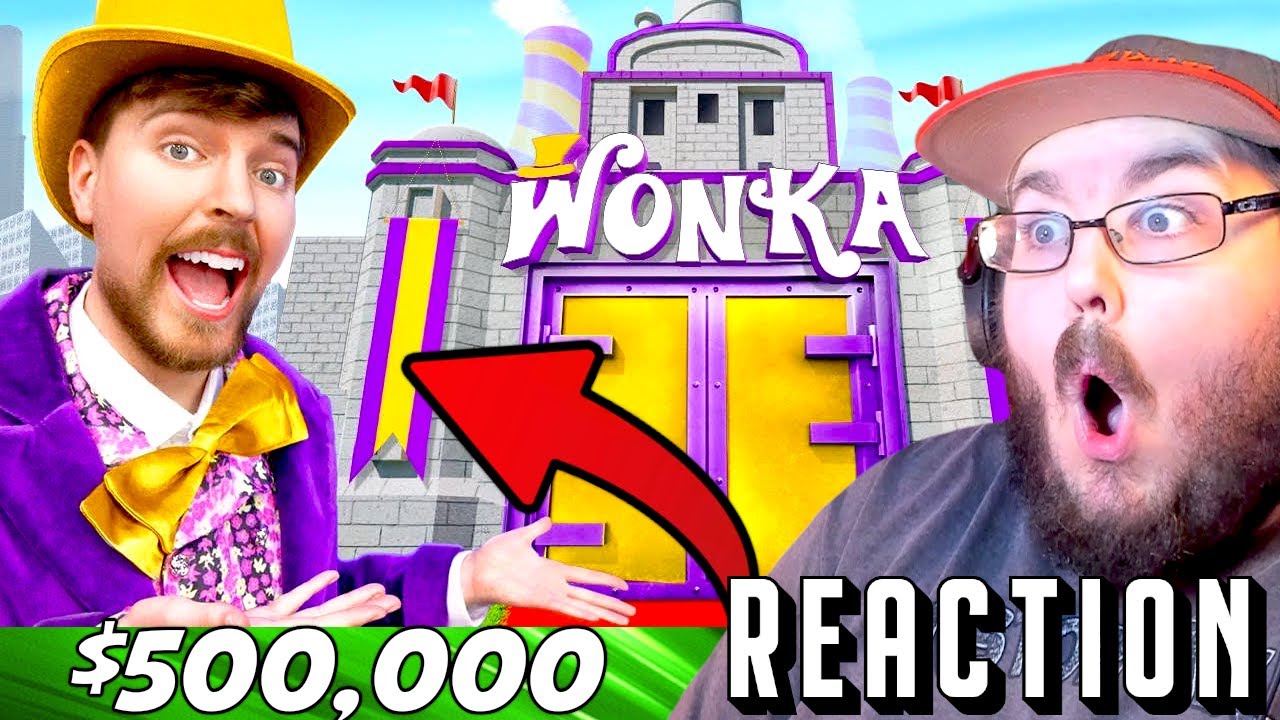 MrBeast - I Built Willy Wonka's Chocolate Factory! REACTION!!!