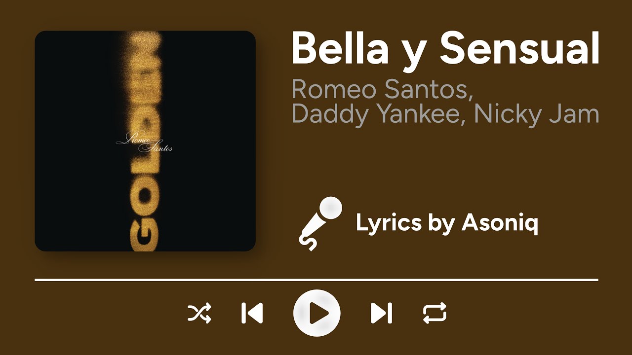 Romeo Santos, Daddy Yankee, Nicky Jam - Bella y Sensual (Letra/Lyrics)
