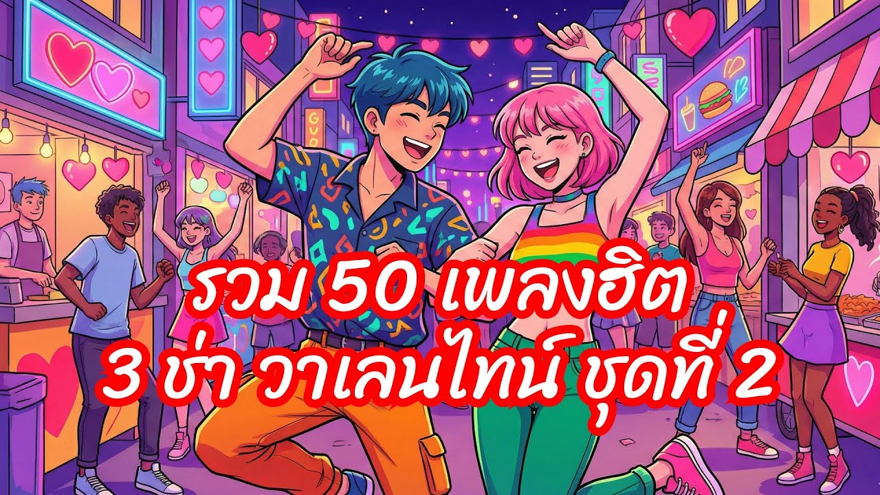 [ชุดที่ 2] รวม 50 เพลงฮิต 3 ช่า วาเลนไทน์  - แดนซ์โจ๊ะๆ มันส์รับวันแห่งความรัก 2026