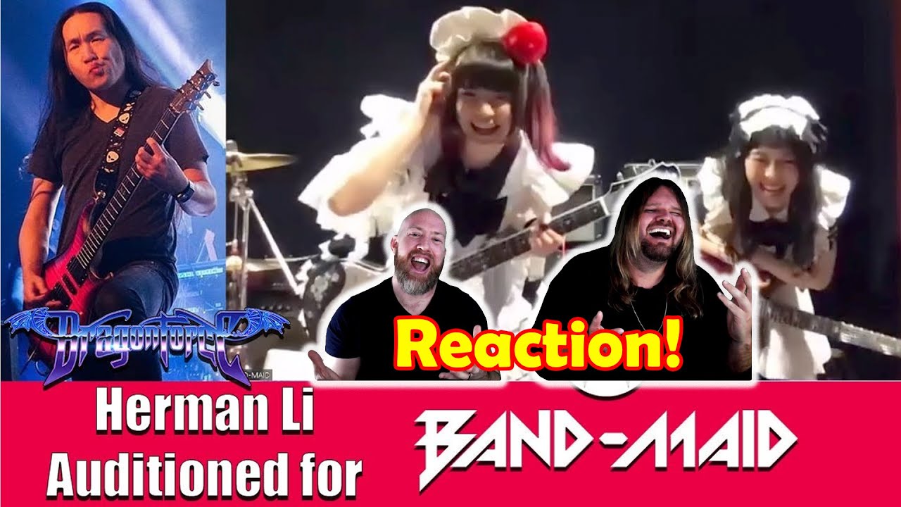 Musicians react to hearing DragonForce Herman Li Band-Maid Audition with Miku Kobato & Kanami Tōno