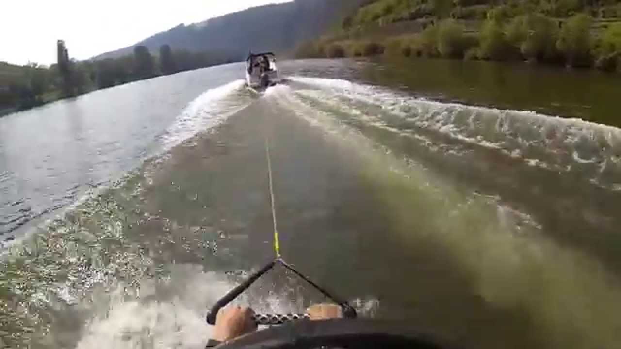 Wakeboarden auf der Mosel Quicksilver Active 555 Open GoPro hero 3