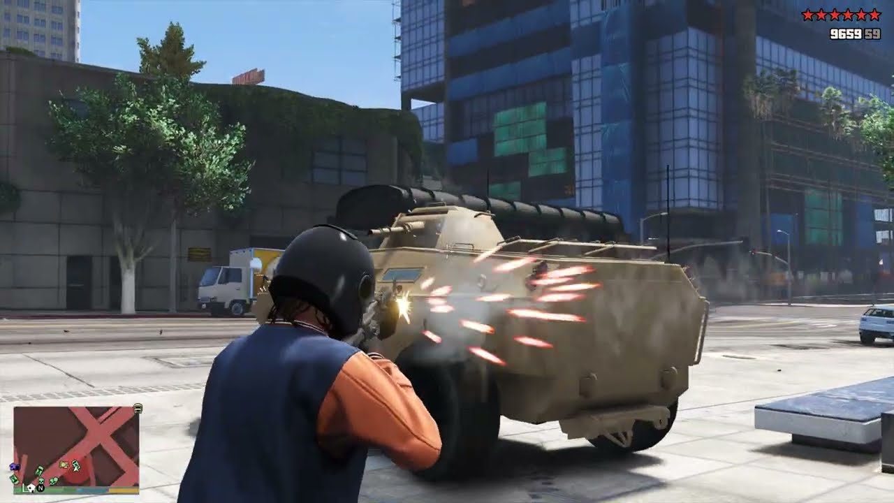 GTA 5 - Franklin Eliminates a High-Value Ballas Target + Ten Star Escape