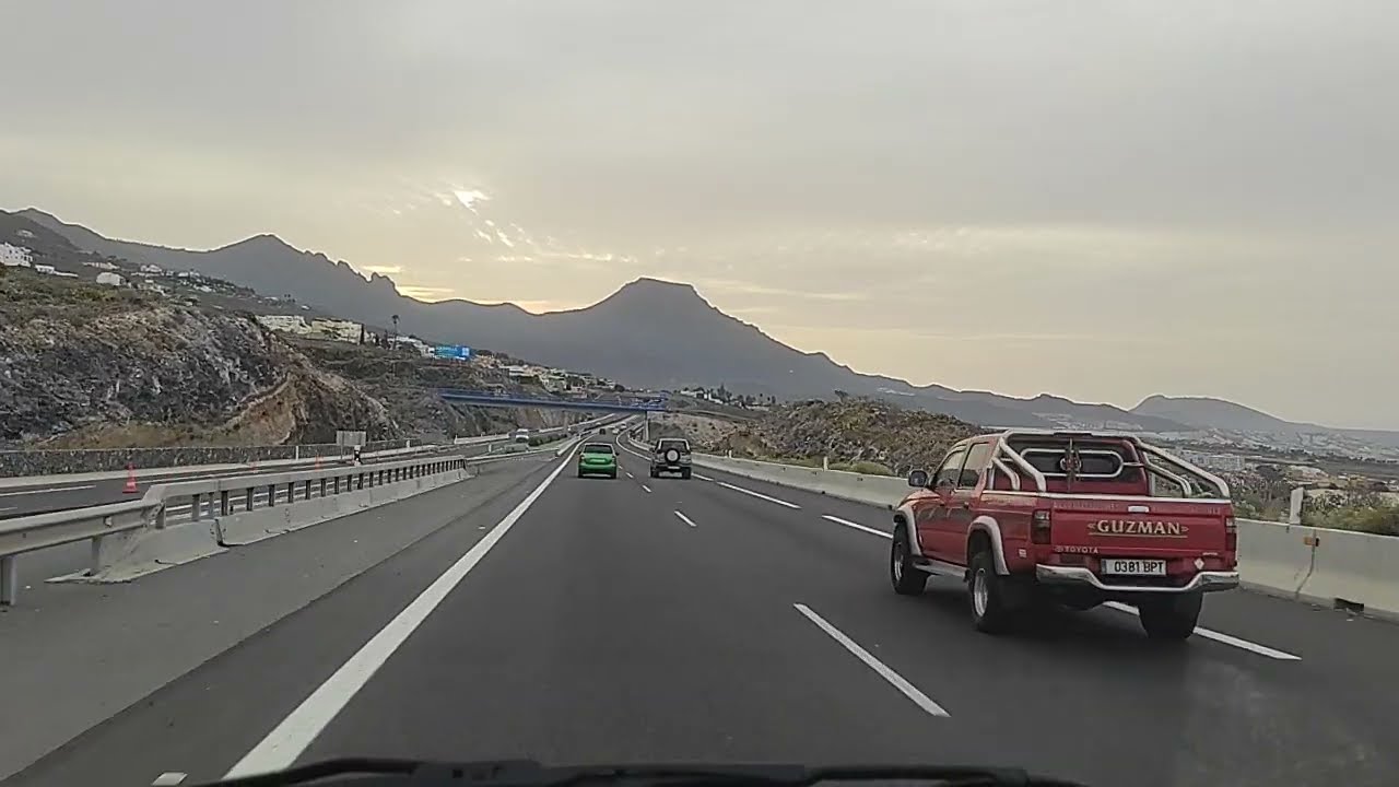 Driving out of Los gigantes enjoy the view #tenerife #drive #highway #whitenoise