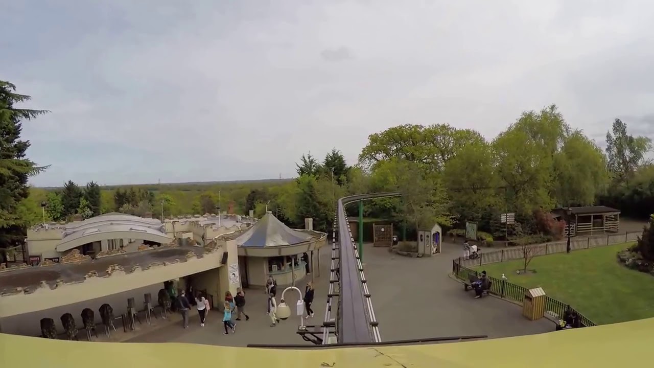 Safari Skyway Monorail Full On Ride HD POV 2015 - Chessington World of Adventure Resort
