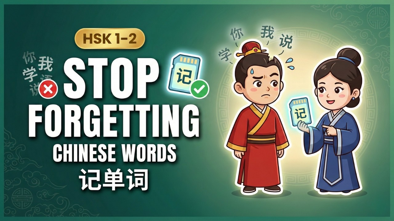 [HSK 1-2] How to Never Forget Vocabulary | Practice with Slow, Clear Chinese | Slow Chinese Podcast