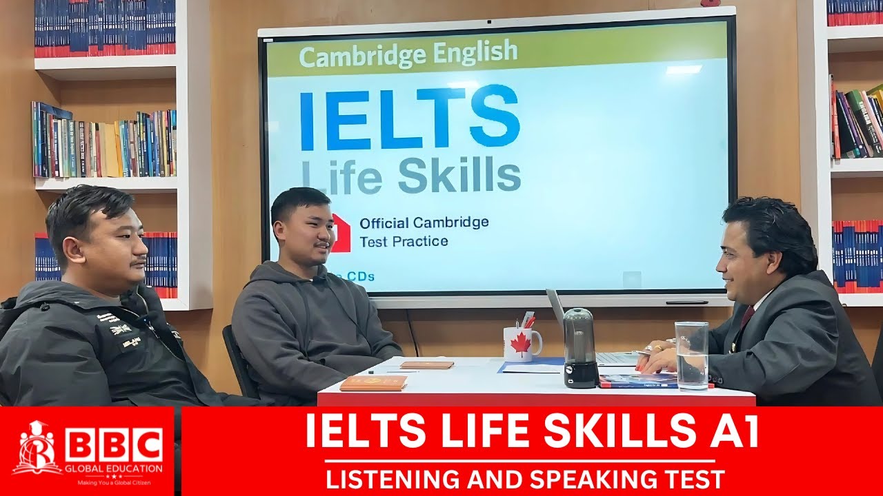 IELTS LIFESKILLS A1 (ТЕСТ ПО АУДИРОВАНИЮ И РАЗГОВОРНОЙ РЕЧИ) || (ОБРАЗЕЦ ВИДЕО) || BBC GLOBAL EDU...