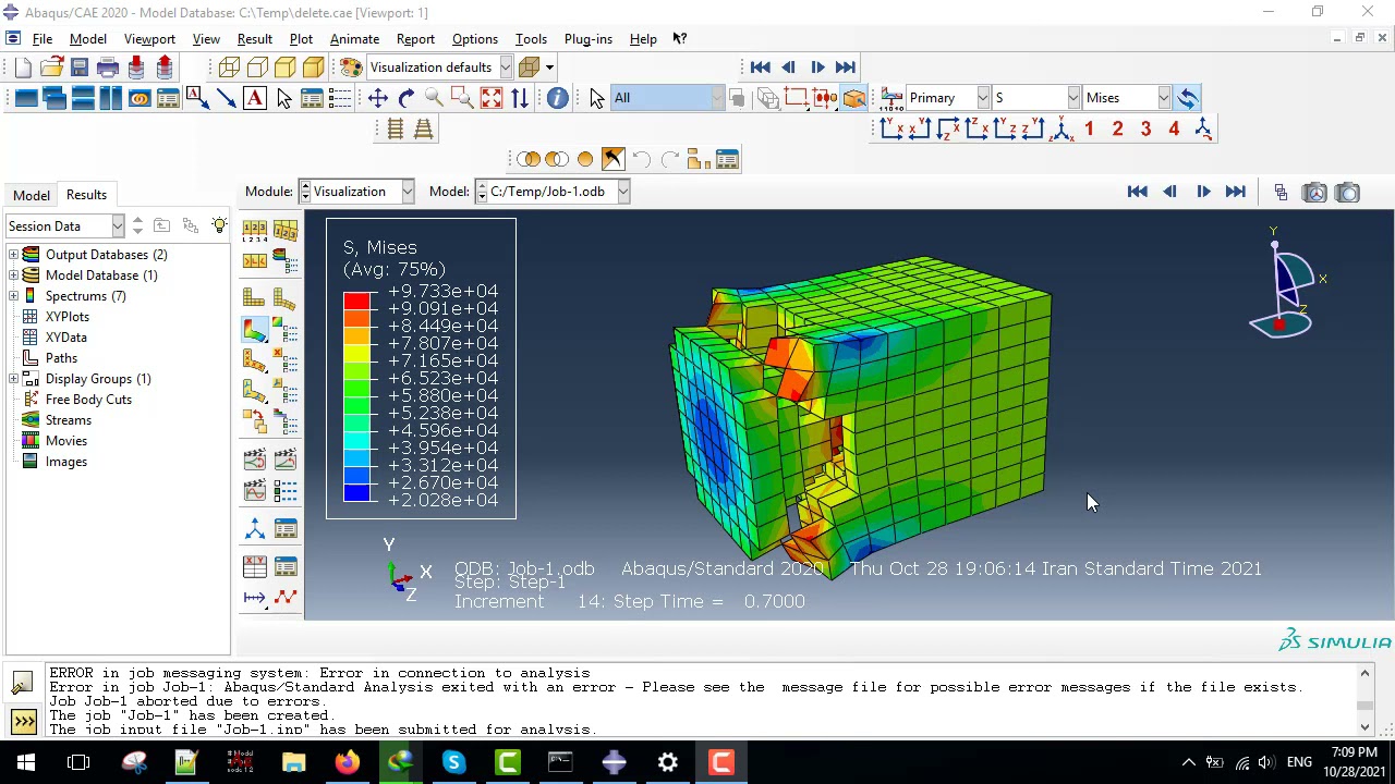 Element Deletion using UMAT