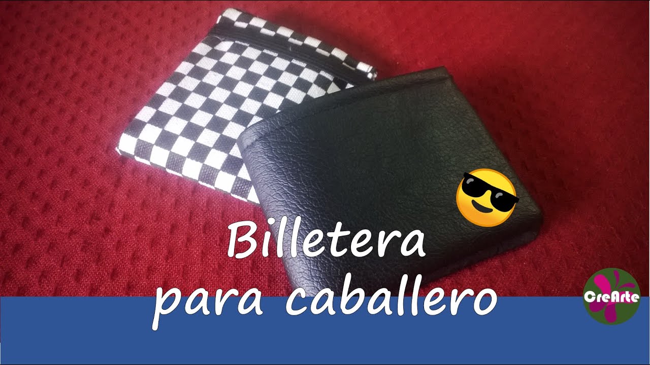 Como hacer billetera o cartera para caballero, fácil en 10 minutos - DIY