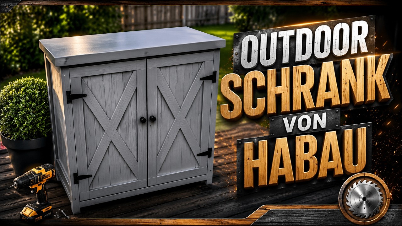 Habau Outdoor Schrank - Unpacking und Montage