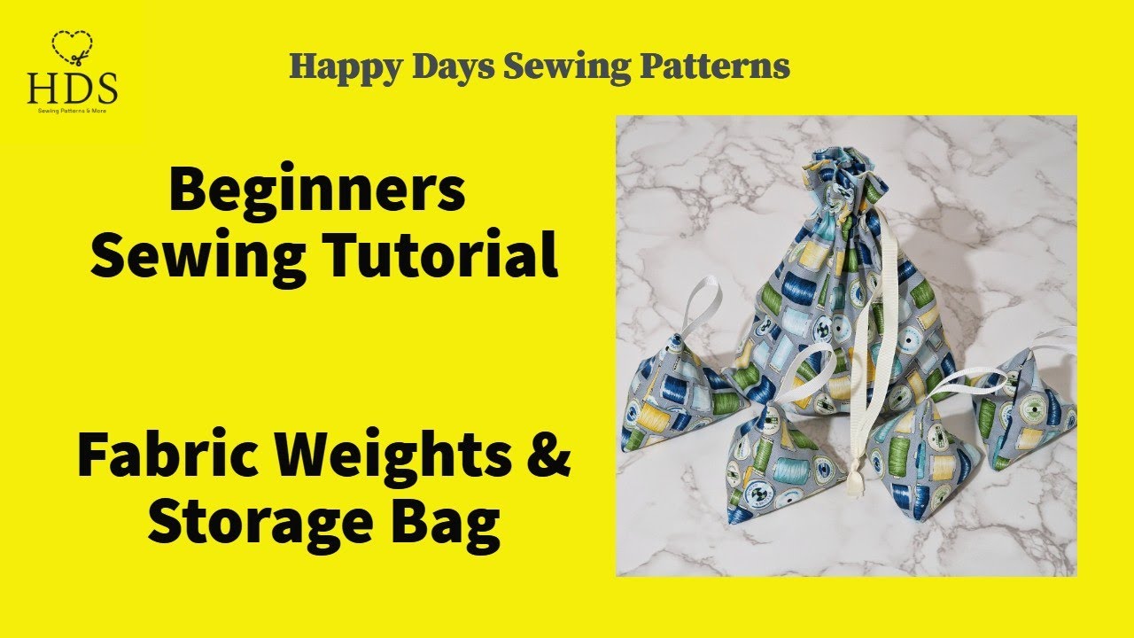 Weights and Storage Bag Tutorial by Happy Days Sewing
