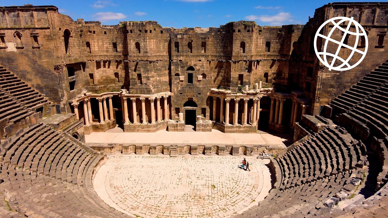 Ancient City of Bosra, Syria  [Amazing Places 4K]