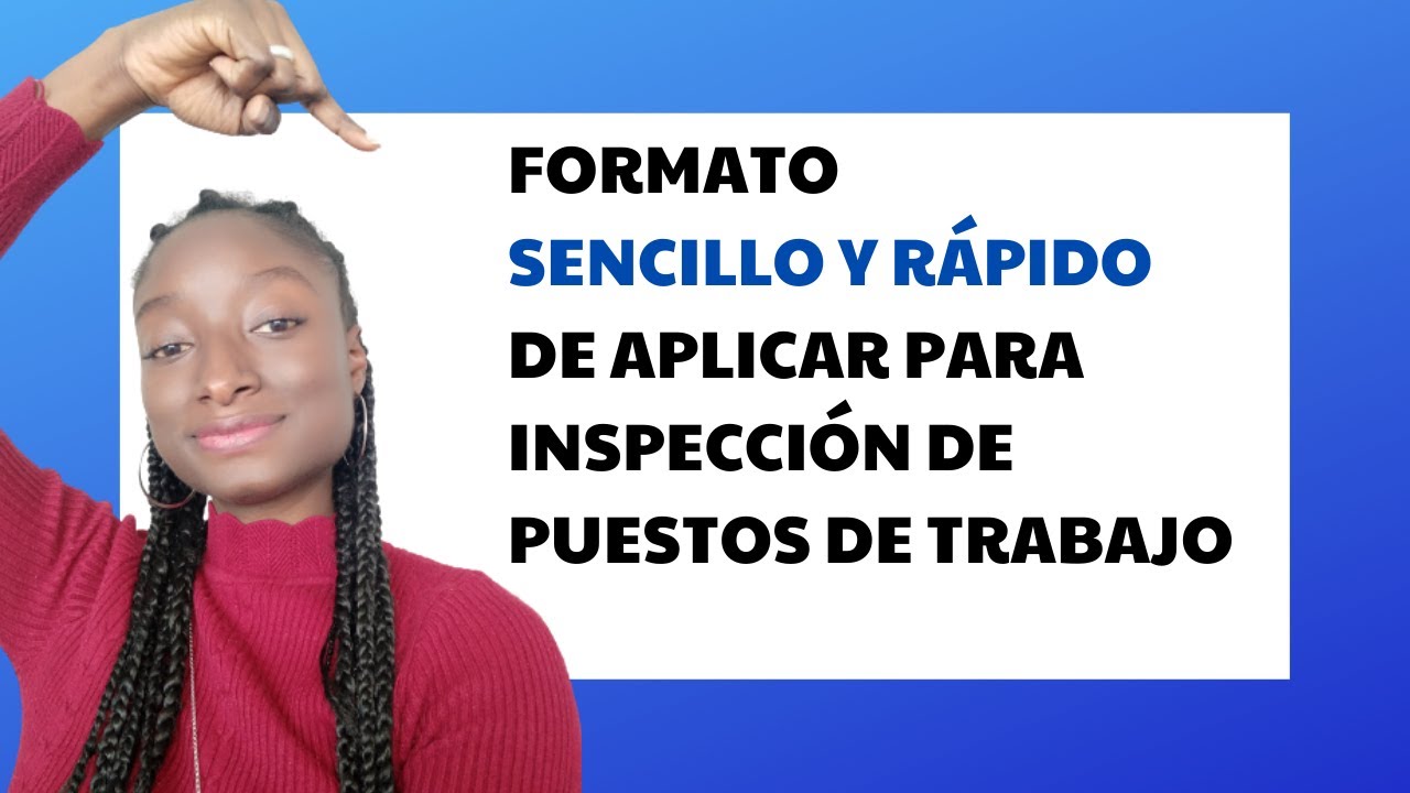 FORMATO DE INSPECCIÓN DE PUESTOS DE TRABAJO