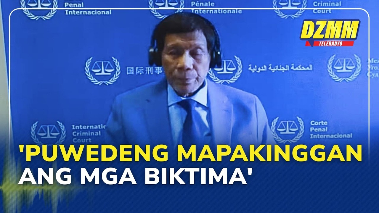 EJK victims camp may be heard in Duterte ICC confirmation of charges today: PCICC | 23 February 2026