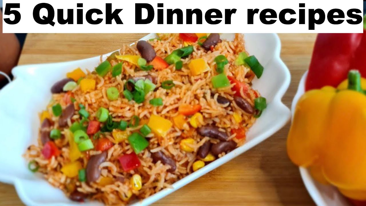 Quick Dinner Recipes under 15 minutes | Lunch box recipes |5 easy Rice Recipes | Kids Lunch Box