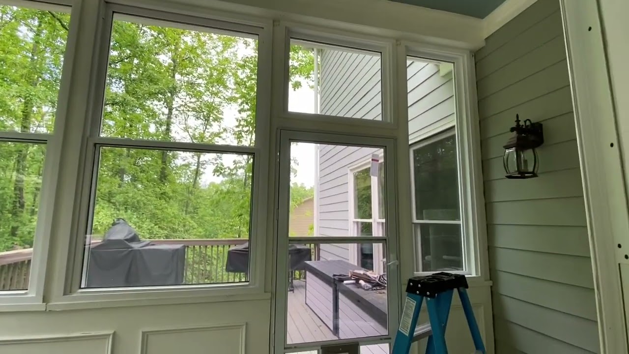 Converting our screen porch into a sunroom! ☀️☀️☀️