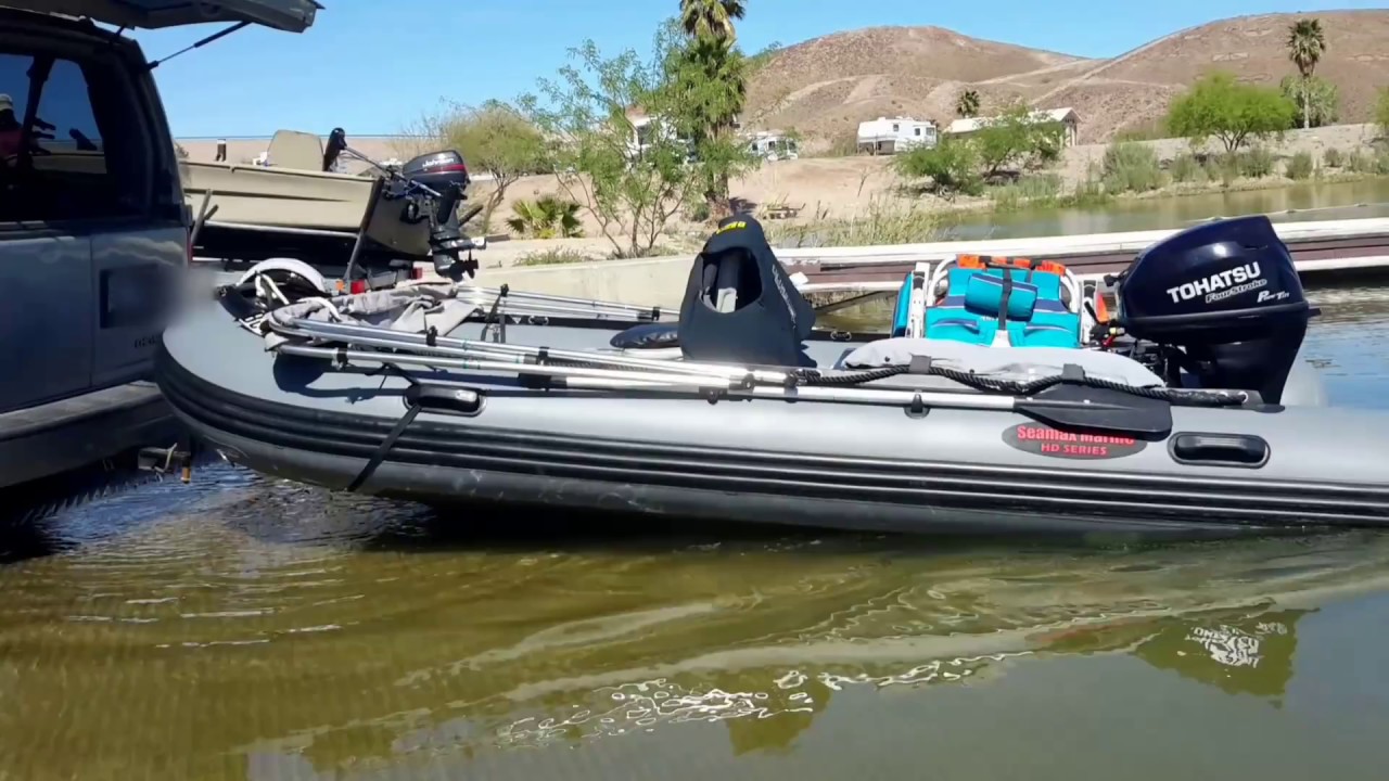 Inflatable Boat Modification - Trailerless Transport and Launching
