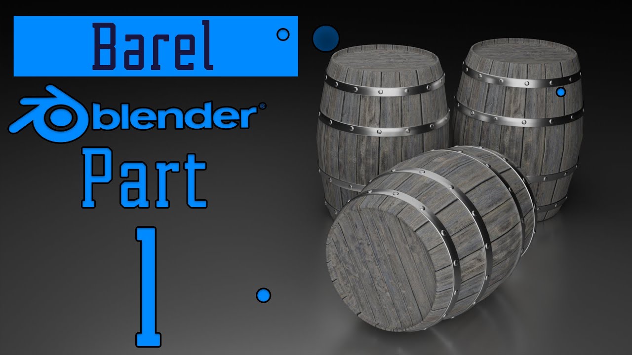 Деревянная бочка в  Blender 3D,Уроки  для новичков