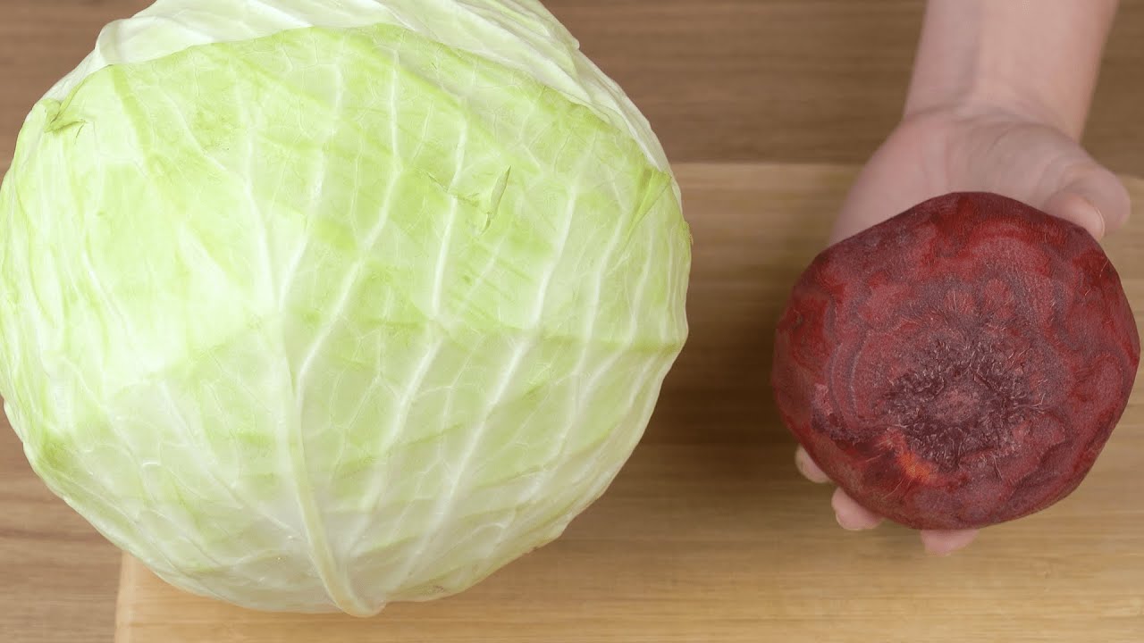 New salad recipe, beetroot, carrot and cabbage - perfect combination.