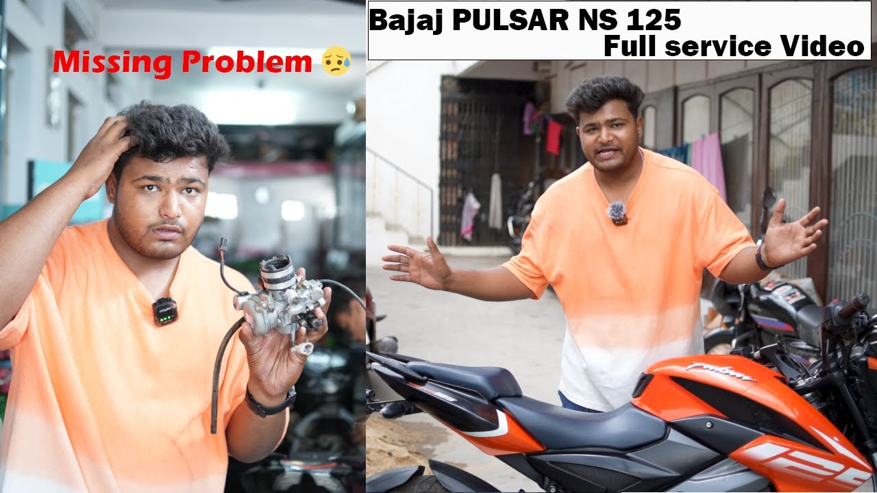 Bajaj PULSAR NS 125 || Carburettor Cleaning || NS 125 Missing Problem 😥  Solved | Full service Video