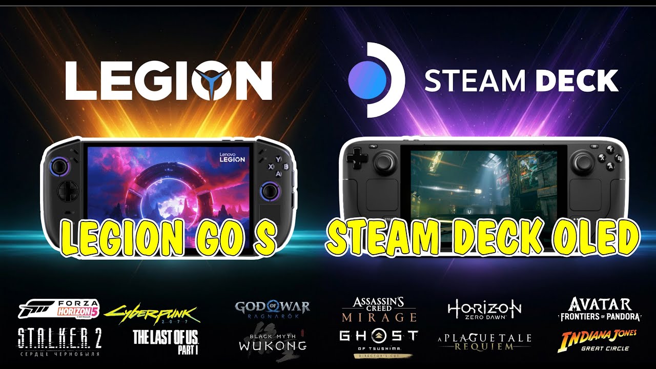 Legion Go S Vs Steam Deck Oled Test Game 15W