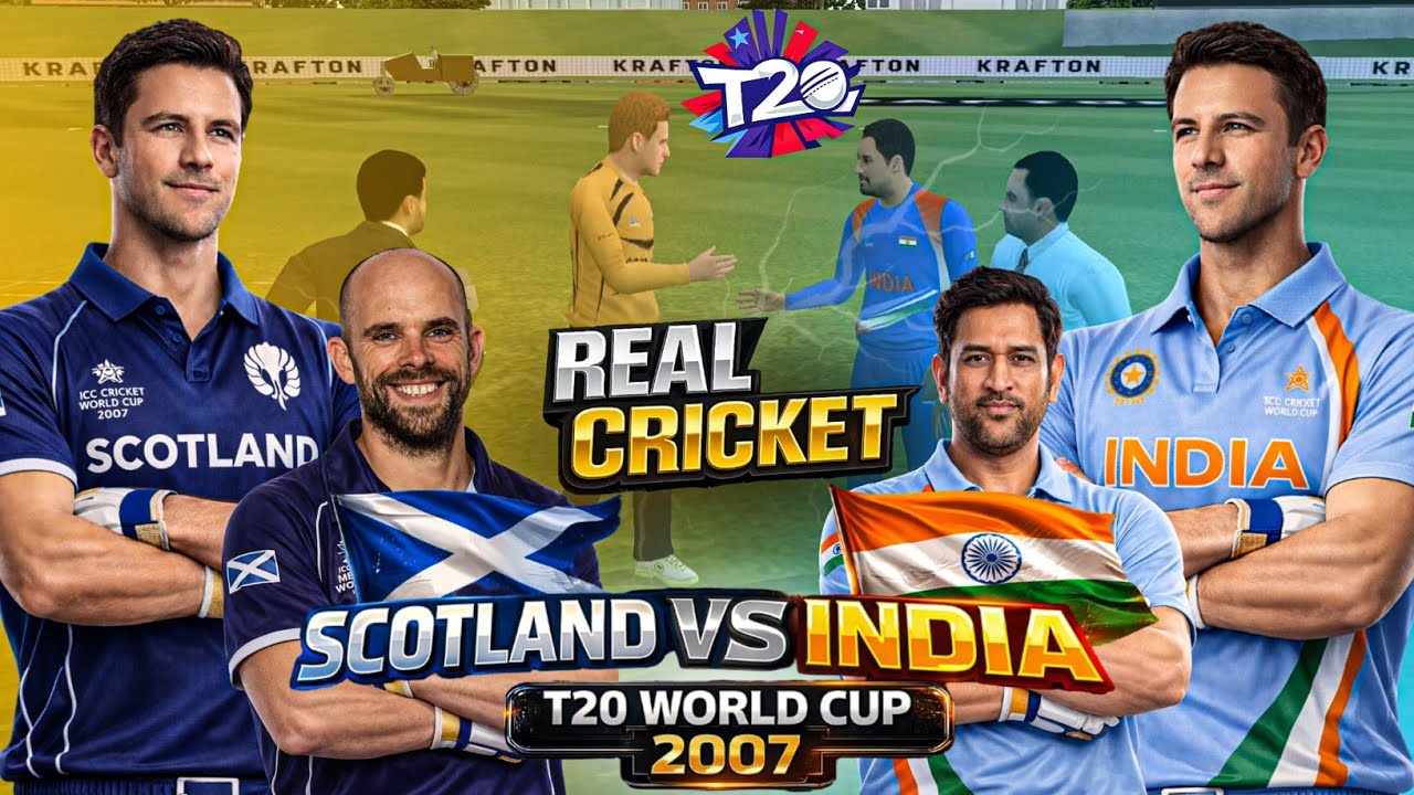 India Almost Chokers? Scotland vs India | T20 WC 2007 Drama | REAL CRICKET GAMEPLAY 