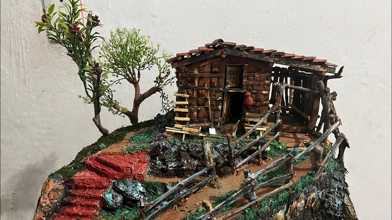 Casa de taipa realista #artist #art #arte #wood #arteiro #artesafira #artesanat #woodworking ##mine