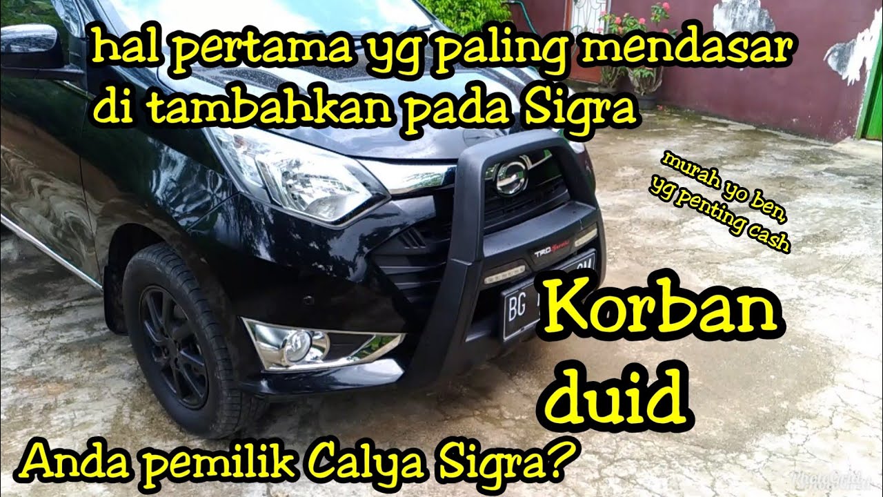 detil modifikasi ringan Sigra saya yang bisa mengubah penampilan luarnya