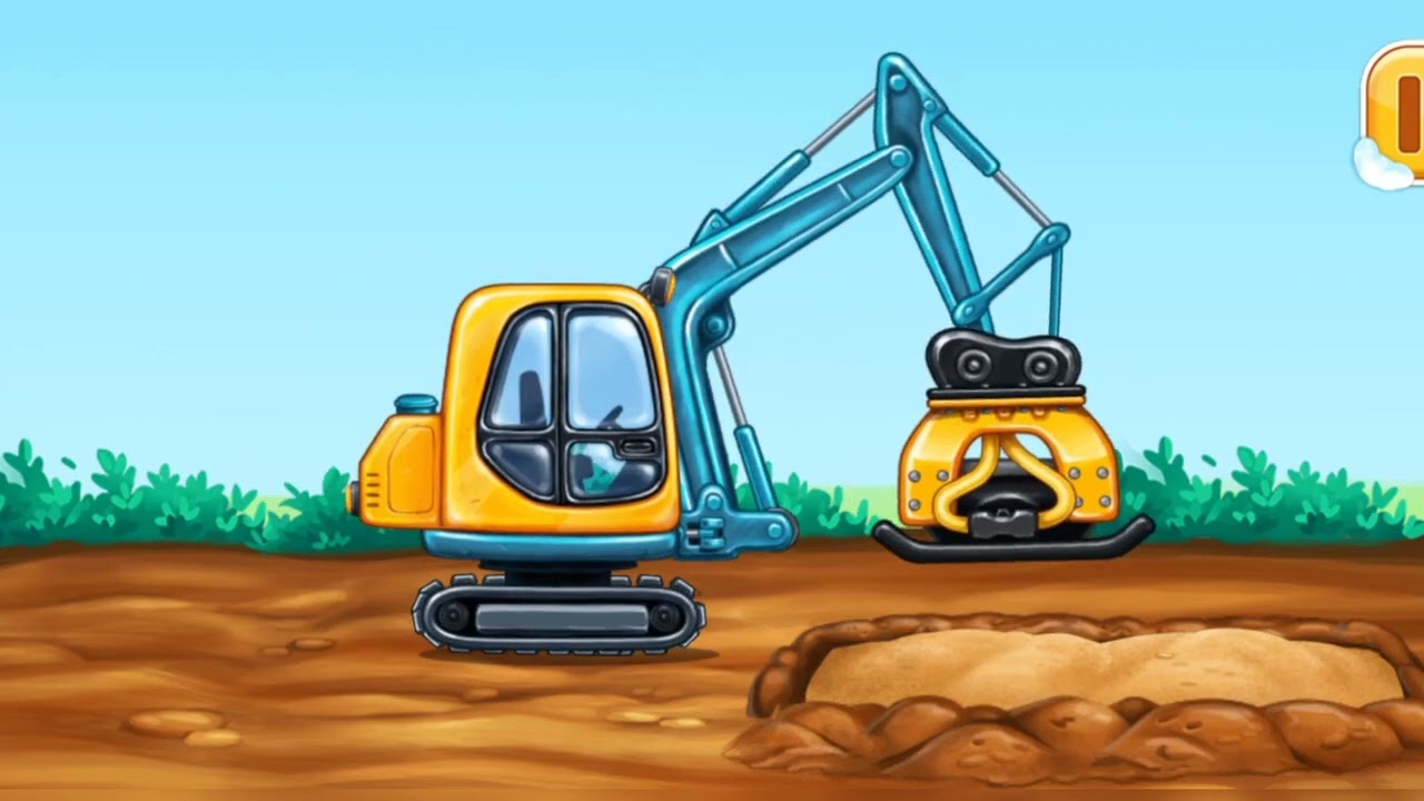 🚜 Excavator at Work – Digging the Ground