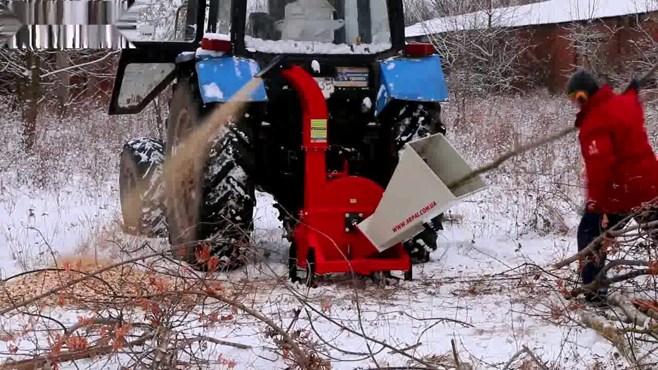 Щепорез, дереводробилка, дробилка для дерева МК 120ТР. Wood chipper, crusher, chopper, shredder.