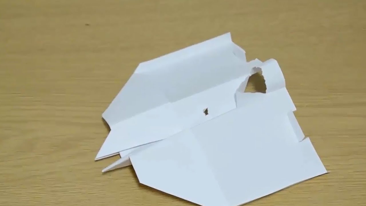 Avión de dos puntas papiroflexia, aviones de papel