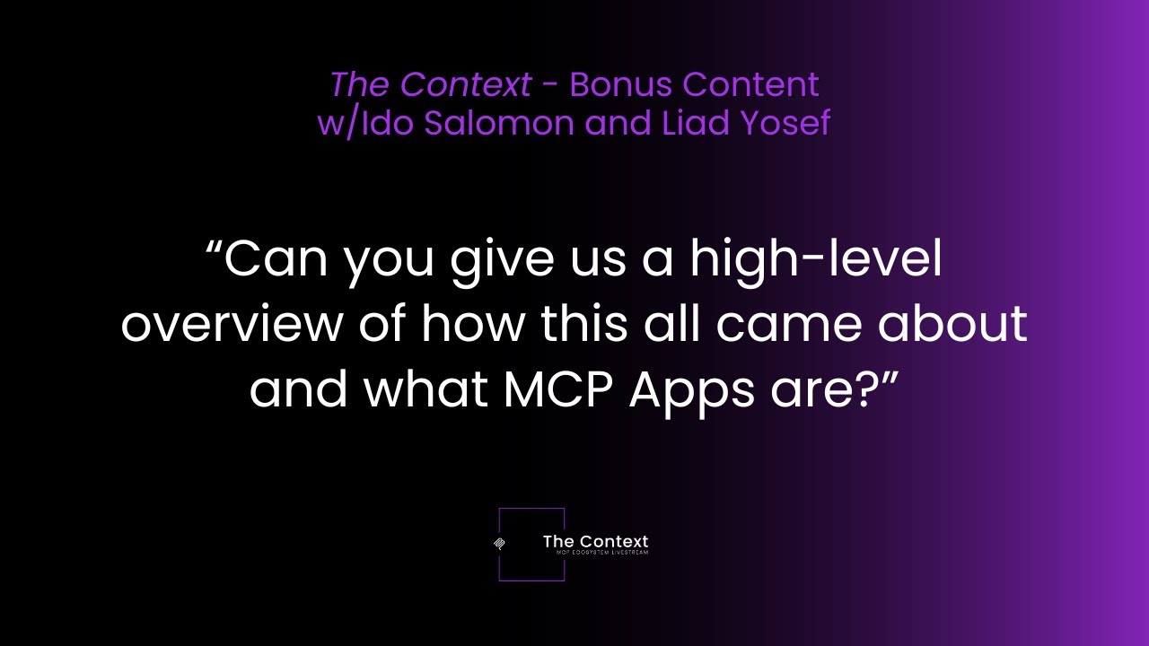What Are MCP Apps? High-Level Overview from the MCP-UI Creators