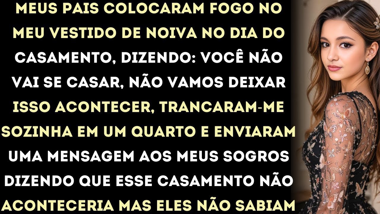 meus pais queimaram meu vestido de noiva, trancaram me no quarto e disseram aos meus sogros
