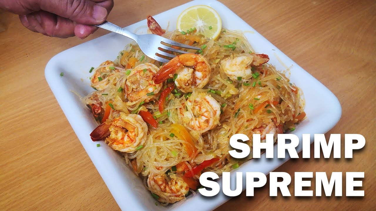 How To Cook Buttered Garlic Shrimp Noodles | Favorite Shrimp Recipe