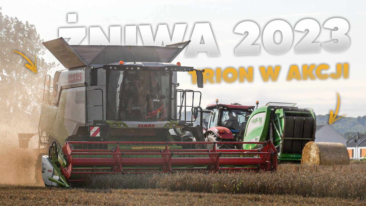 Żniwa 2023 z Nowym Trionem☆ Nowe Nabytki w Gr Śliwińscy☆ Koszenie & Prasowanie