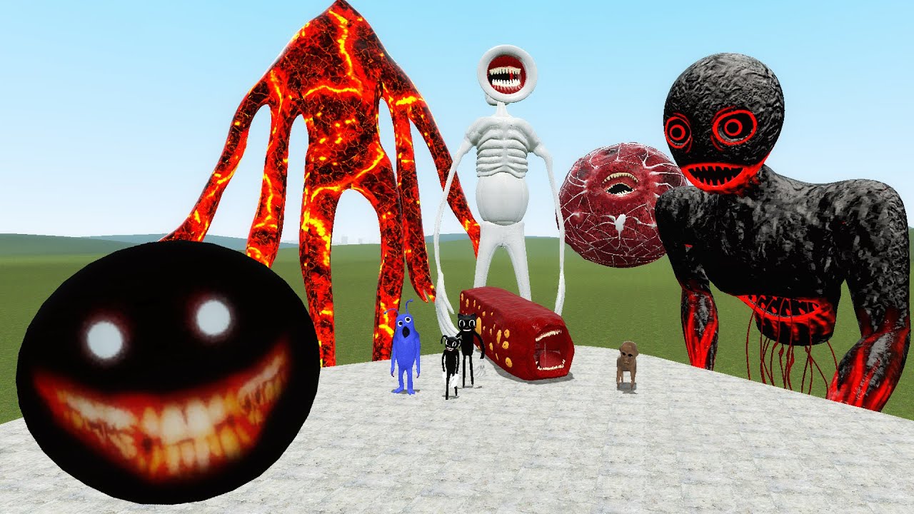 SCP-087 VS Trevor Henderson Creatures (Garry's Mod Sandbox)