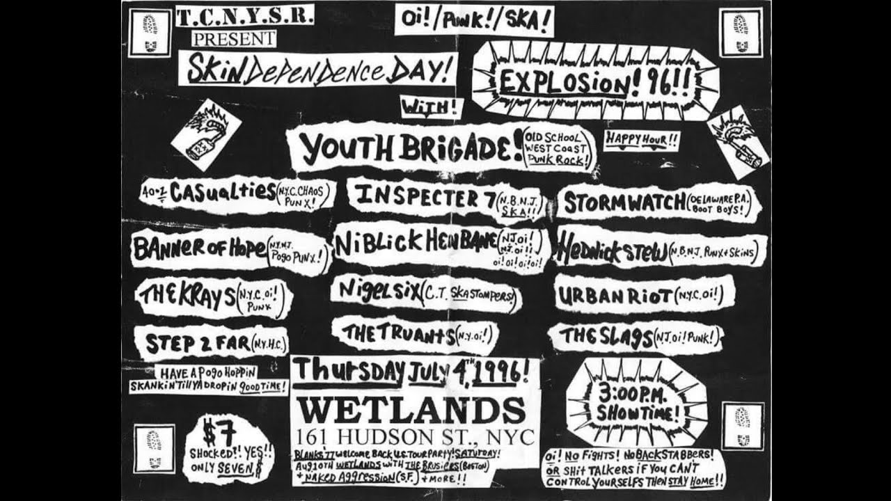 Drunk Punx & Skins Chillin N.Y.C. 7/4/96