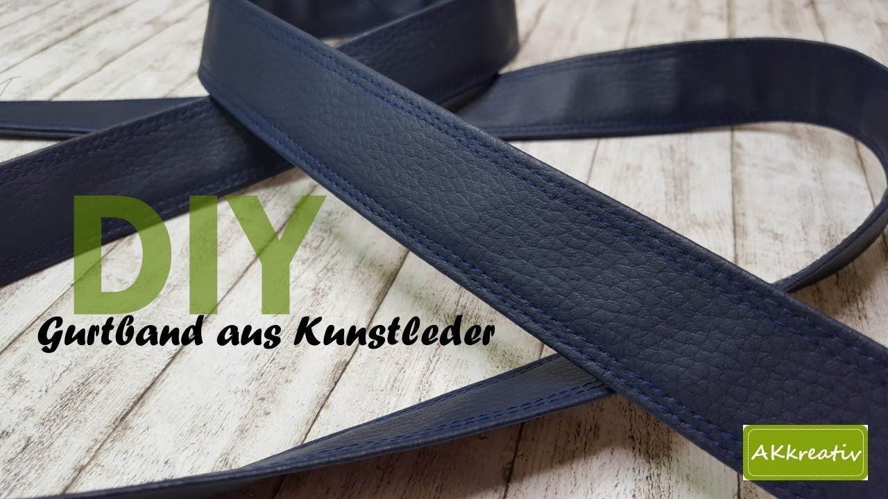 Gurtband aus Kunstleder selber nähen